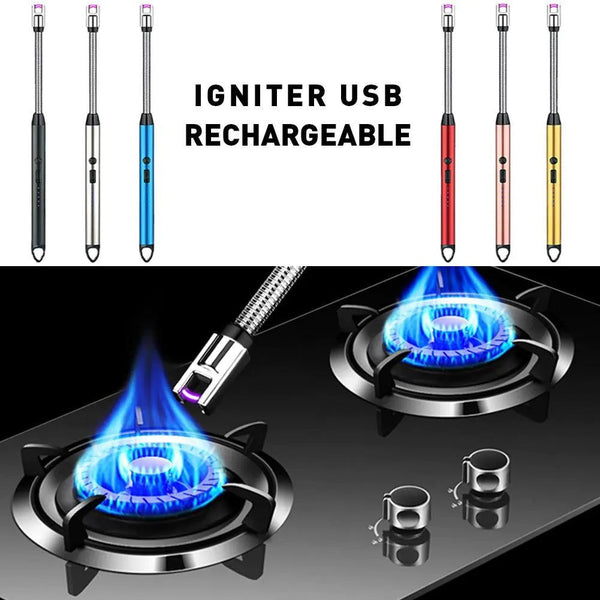 Rechargeable Electric Arc Lighter – Flameless, Windproof & Flexible Neck