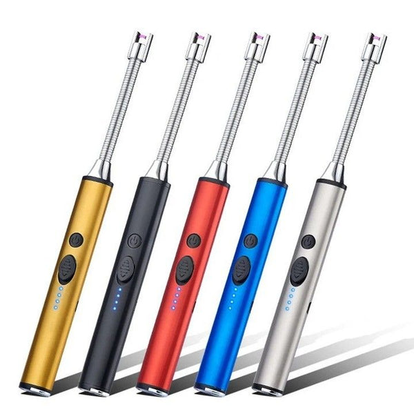 Rechargeable Electric Arc Lighter – Flameless, Windproof & Flexible Neck